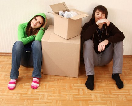 Packing supplies and boxes ready for a local move in Collierrow