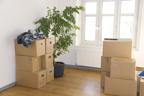 Furniture and household items being loaded for transport