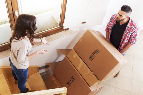 Loading furniture carefully into a van for a Collierrow collection