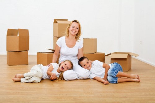 Business and household items being transported by van