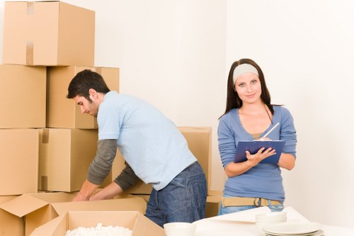 Moving truck helping with commercial relocation in Collierrow