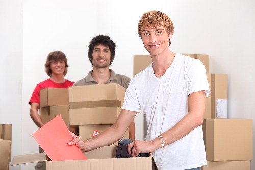 Removal van prepared for a Collierrow home relocation